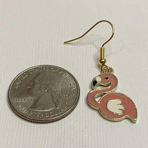 Flamingo Earring, Flamingo Jewelry, Florida Earring, Gift Idea, Silly Animal - Picture 8 of 9